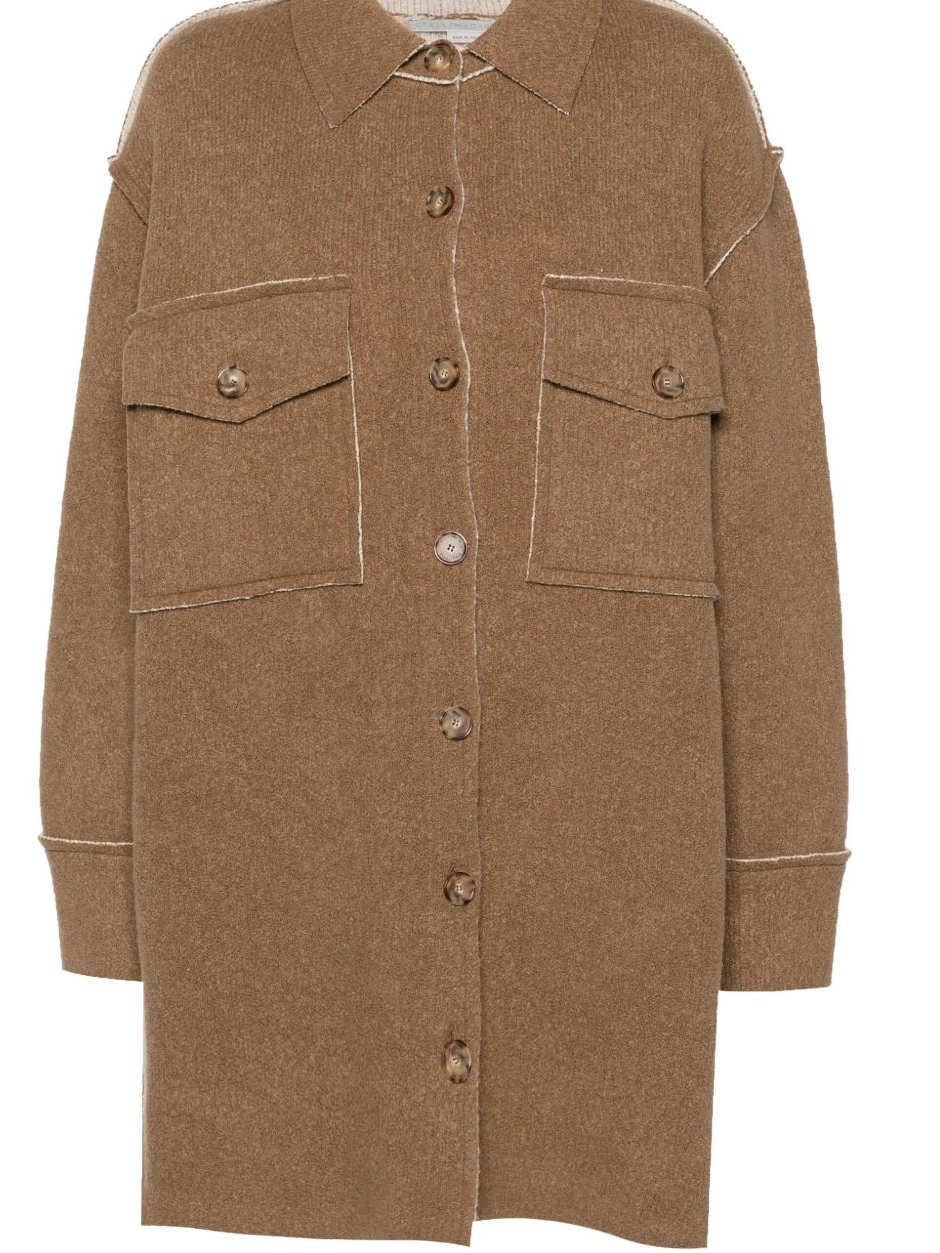 Affordable Women McCartney Stella exposed-seam cardi-coat 0726